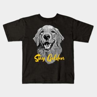 Golden Retriever Stay Golden Kids T-Shirt